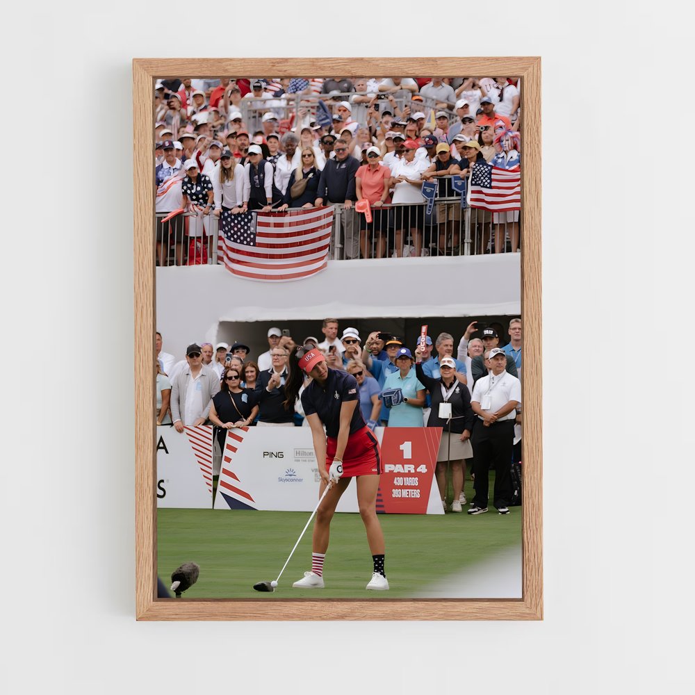 Poster Swing en Rouge – affiche Golf (vue 4)